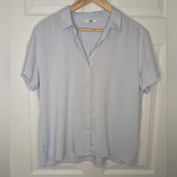 Uniqlo Relaxed Blouse - Blue - Size M - Picture 1 of 4